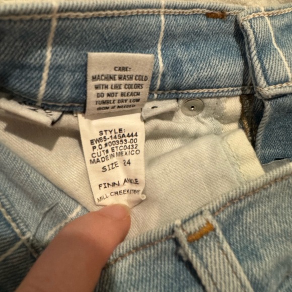 ETICA Ethically Made Goods FINN Ankle Jeans Mill Creek Stripe high waisted - Picture 3 of 11